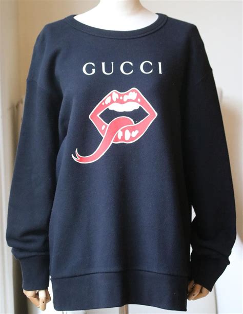 gucci sweater red lips|Gucci sweater discontinued.